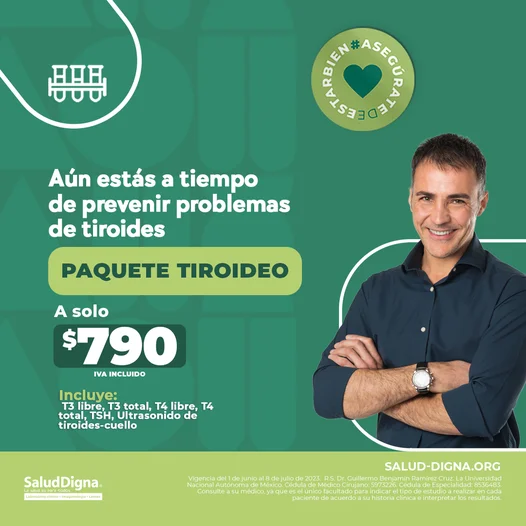 perfil tiroideo salud digna precio