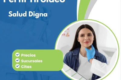 precio de perfil tiroideo en salud digna